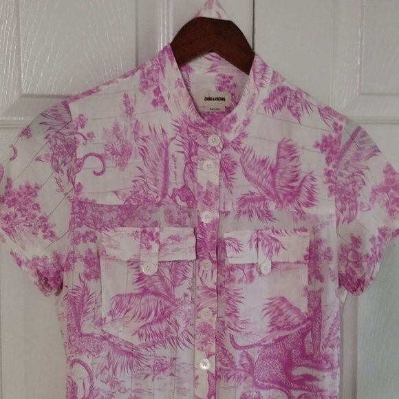 Zadig Voltaire Cookis Toile De Jouy Romper Size XS - Picture 2 of 16